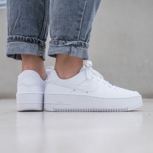 Nike Air Force 1 Sage Low White Sneakers Size 6.5